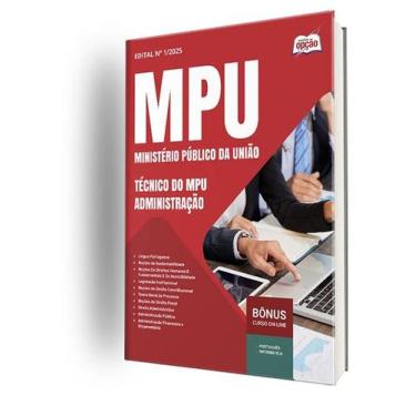 Imagem de Apostila MPU - Técnico do MPU - Administração - Apostilas Opção