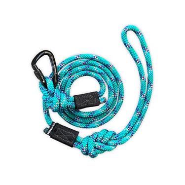 Imagem de Wilderdog Coleira de corda de escalada de mosquetão pequeno para cães pequenos e médios - 1,5 m - Islander - 1Ct