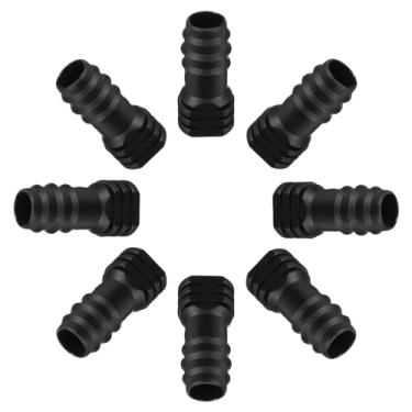 Imagem de uxcell Tampa de fechamento de tubo de gotejamento de farpa 16PE conector de mangueira para sistema de irrigação agrícola de jardim, plástico 35 peças