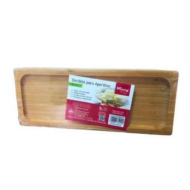 Imagem de Bandeja de Bambu Petisqueira Aperitivo 10x25cm - Wincy