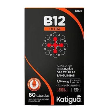 Imagem de Vitamina B12 Ultra Cianocobalamina 60 Cápsulas - Katigua