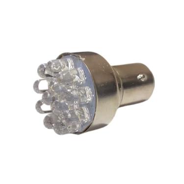 Imagem de Lampada de Led Branco 2 Polos Lanterna Traseira Luz de Freio Moto Universal