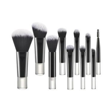 Imagem de Kit de 10 Pincel de Maquiagem Mini Portátil - Ideal para Viagem, 10 PC
