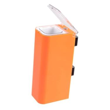 Imagem de oshhni Iscas de pesca enchendo luz brilhante isca macia intensificadora com orifício de drenagem equipamento de pesca aquático para iscas iluminantes ao ar, Laranja