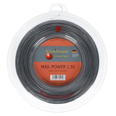 Imagem de Corda Kirschbaum Max Power 16L 1.30mm Rolo com 200 Metros Prata