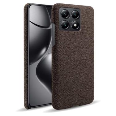 Imagem de Capa para Xiaomi 14T Pro,Capa desenhada em lona,Case Protetora Ultrafina com Empunhadura Macia,Design em Tecido Antichoque e Antiarranhões-Beown