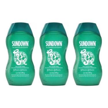 Imagem de Kit 3 Sundown Gel Pós Sol Hidratante Antioxidante - 140g