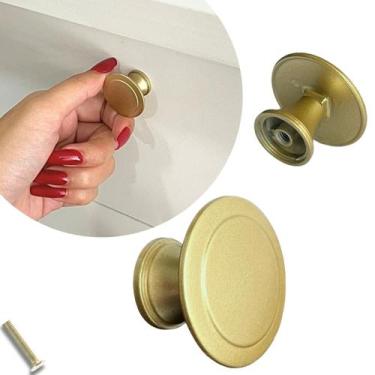 Imagem de 4 Puxador Gaveta, Armário Redondo Alto Relevo 30mm Premium - Compras F