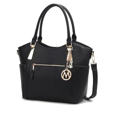 Imagem de Bolsa de mão feminina MKF Collection por Mia K Bolsa de ombro de couro de poliuretano, bolsa com alça superior, bolsa de mão feminina, Large