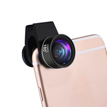 Imagem de Kit de lentes de câmera de telefone 4 em 1, lentes teleobjetivas macro grande angular olho de peixe com clipe universal para 95% de smartphones