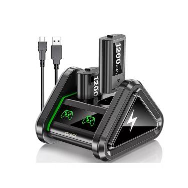 Imagem de  Carregador Duplo Compatível com Xbox Series e Xbox One C/ 2 Baterias
