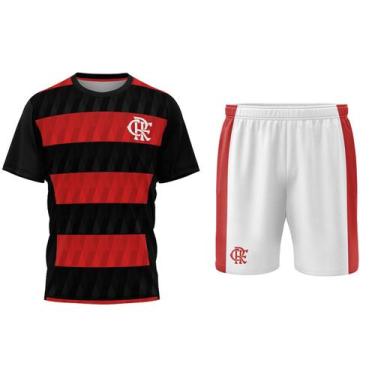 Imagem de Conjunto Flamengo Símbolo Mini Craque - Camisa + Shorts - Infantil - B