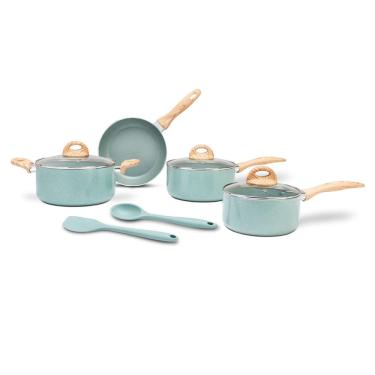 Imagem de Conjunto de Panelas 6 Peças Ceramic Life Botanika Brinox