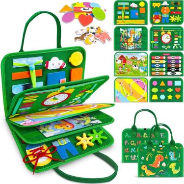 Imagem de Brinquedo didático Busy Board Gojmzo Montessori para 1-4 anos