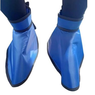 Imagem de OUFEIJIA Colete de chumbo 0,5 mmPb equivalência de chumbo escudo de pé protetor de raios-X capas de sapato leve proteção contra radiação, azul