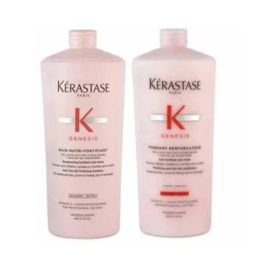 Imagem de Kit Kerastase Gênesis Nutri Fortifiant Shampoo Condicio 1l