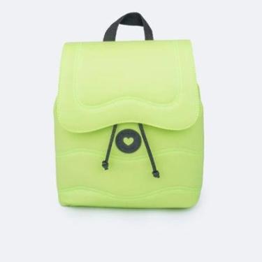 Imagem de Mochila Saco Bucket Pampili Costuras Verde e Preto 600.1323-Feminino
