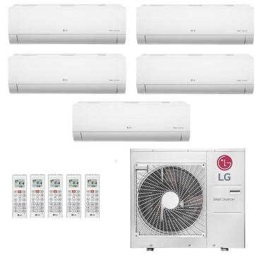 Imagem de Ar-Condicionado Multi Split Inverter LG 48.000 (3x Evap HW 9.000 + 2x Evap HW 18.000) Quente/Frio 220V								
