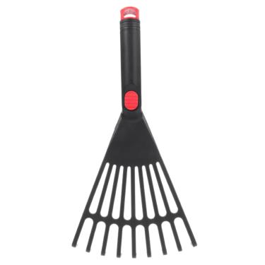 Imagem de IMIKEYA Ancinho manual de jardim pequeno ancinho de folha de plástico para mão com alça confortável