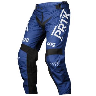 Imagem de Calça Infantil Motocross Trilha Enduro Pro Tork Sag 2022 , Azul, 8