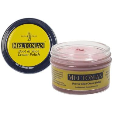 Imagem de Meltonian Esmalte creme para sapatos - Cera natural e óleos - Esmalte marrom e preto para couro - restaura e protege, mais de 60 cores, rosa, 1.7oz