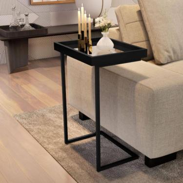 Imagem de Mesa de Apoio com Pés de Ferro India Preto