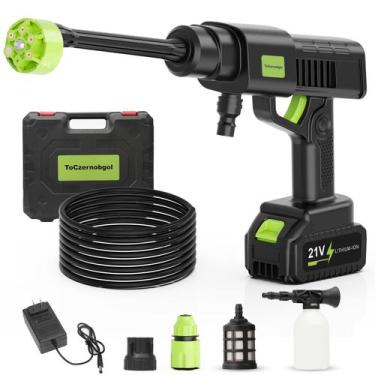 Imagem de Lavadora de alta pressão sem fio Toczernobgol Portable 900PSI 3.0Ah