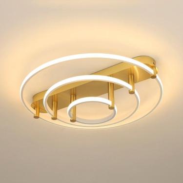 Imagem de Plafon Skylight Listo 3106m Led Bivolt Branco-dourado