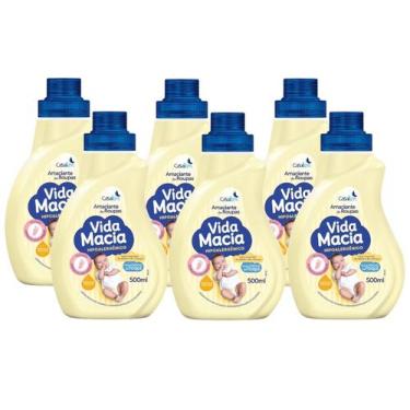 Imagem de 6 Amaciante Diluido Vida Macia Glicerina e Camomlla 500ml