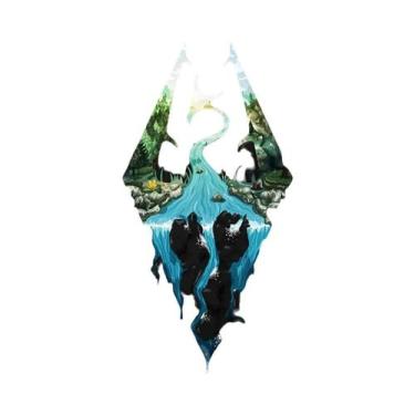 Imagem de Retro Skyrim Elder Scrolls V Canvas Poster Videogame Arte De Parede Sa