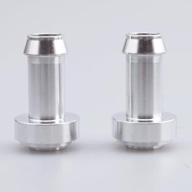 Imagem de Bico de cauda de farpa de solda de alumínio de 9,5 mm em Bung Adaptador de encaixe soldável natural de 3/8, pacote com 2