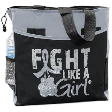Imagem de Fight Like a Girl Sacola Knockout Dakota com 5 bolsos, Cinza