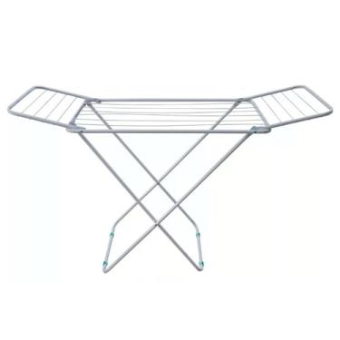 Imagem de Varal de Chão Retrátil com Abas – Aço Resistente, Suporta até 12kg, Design Compacto e Dobrável – Ideal para Ambientes Pequenos