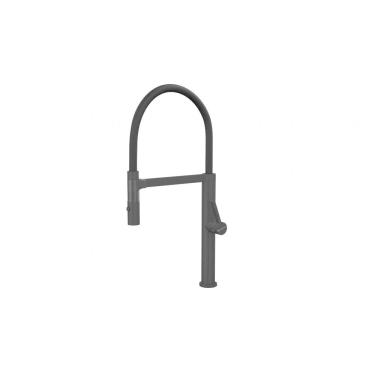 Imagem de Misturador Monocomando De Mesa Para Cozinha Bica Alta Com Imã 173 Black Matte Debacco