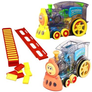 Imagem de Brinquedo Trenzinho Dominó Infantil Movimento Som Luz Divertido Castela
