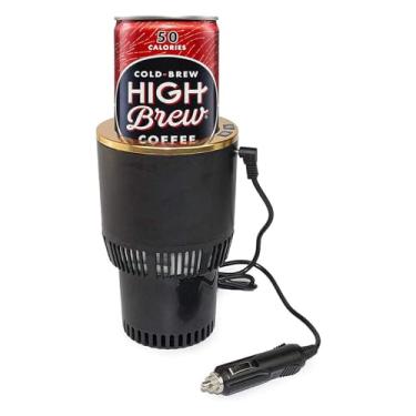 Imagem de PALTIER Porta-Copos Para Carro, Aquecedor De Café, Refrigerador Bebidas 2 Em 1, Caminhão, Presente Lata Namorado (12 V, Preto Com Dourado)