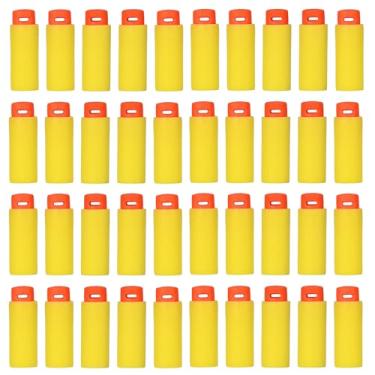 Imagem de OIMIO Pacote De Refil Dardos Half Length, 200 Balas Curtas E Macias Compatíveis Com Dart Zone, Nerf, Worker, Zhenweiqi, 14+ (Laranja Amarelo)