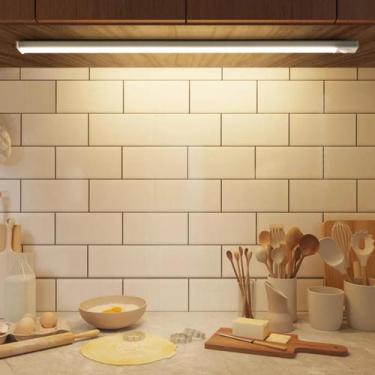 Imagem de Barra De Luz Com Sensor Inteligente De Led 60cm 3000mah quente,frio e 