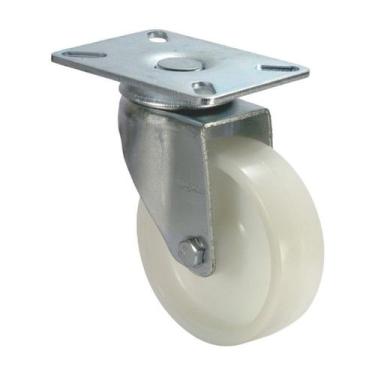 Imagem de Roda rodízio giratório nylon inox 4 polegadas 100 mm 90kg - AJAX
