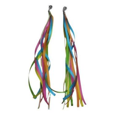Imagem de Brinco Feminino Carvanal Fitas E Strass Festa Bloco Estilo - Gordin Im
