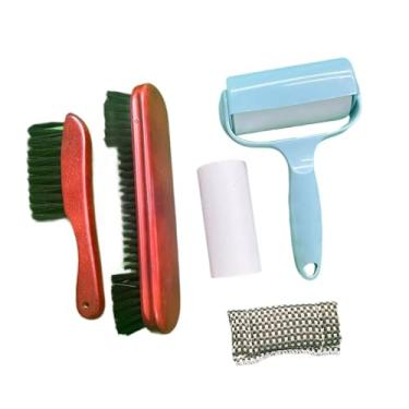Imagem de kowaku Conjunto de escovas para limpeza de mesa de bilhar, limpador de superfície de mesa de bilhar, acessório de sinuca fácil de usar, prático com cabo de, Vermelho