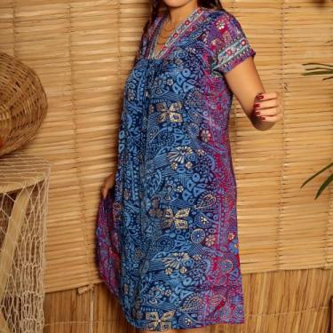 Imagem de Vestido indiano detalhes azul - Sutara mistica , Azul, único 