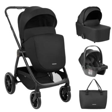 Imagem de Carrinho Moises Modena Com Bebe Conforto E Bolsa Black - Kikka Boo