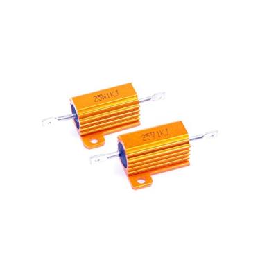 Imagem de LM YN 25 Watt 1000 1K Ohm 5% Resistor de Corda Elétrica de Alumínio Resistor de Ouro para Luzes LED Inversoras Divisor de Frequência Servo Industrial Control 2 peças