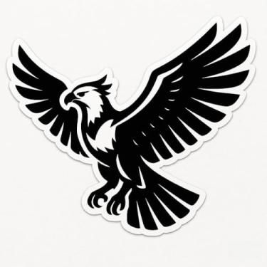 Imagem de Adesivo Carro/Moto: Gavião-Real Estilizado