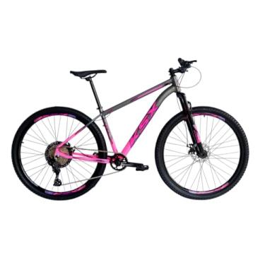 Imagem de Bicicleta Aro 29 Mtb Ksx Sd7 Aluminio 12v Garfo com Trava K7 11/50 Freio a Disco Hidráulico Kit 1x12 (Rosa/Grafite, 17)