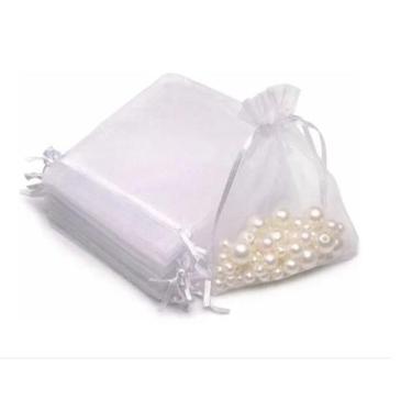 Imagem de Saquinho Organza Branco 9x12 - 300 Unidades - ART E FESTA