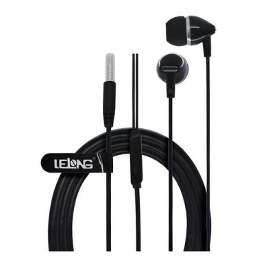 Imagem de Fone Com Fio 1m Lelong  LE-0203, Preto