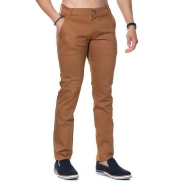 Imagem de Calça Sarja Caramelo Skinny Bolso Faca Com Elastano Premium - Memorize