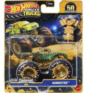 Imagem de Hot Wheels Monster TRUCKS Gunkster Campeonato de Bigfoot Mattel JDV96